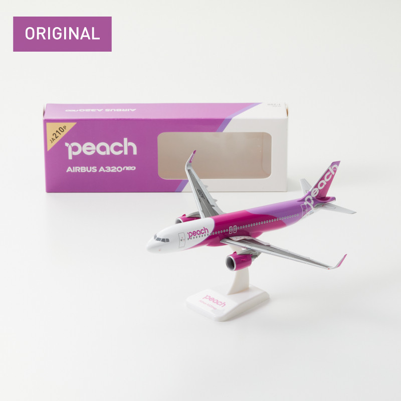 Peachオリジナル 1:200 A320neo スケールモデル JA210P - Peach 