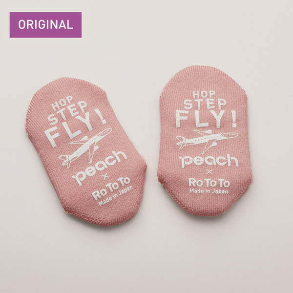 【販売終了】Peach×RoToTo　ソックスリッパ S　Voyager Pink