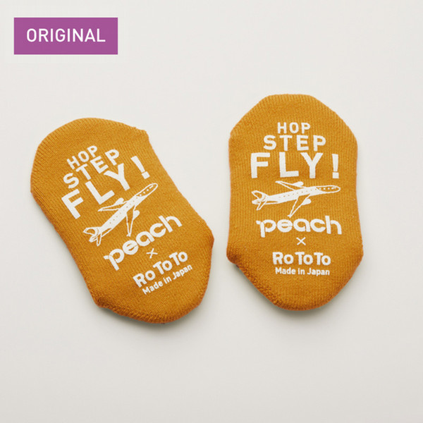 Peach×RoToTo　ソックスリッパ S　Adventurer Yellow