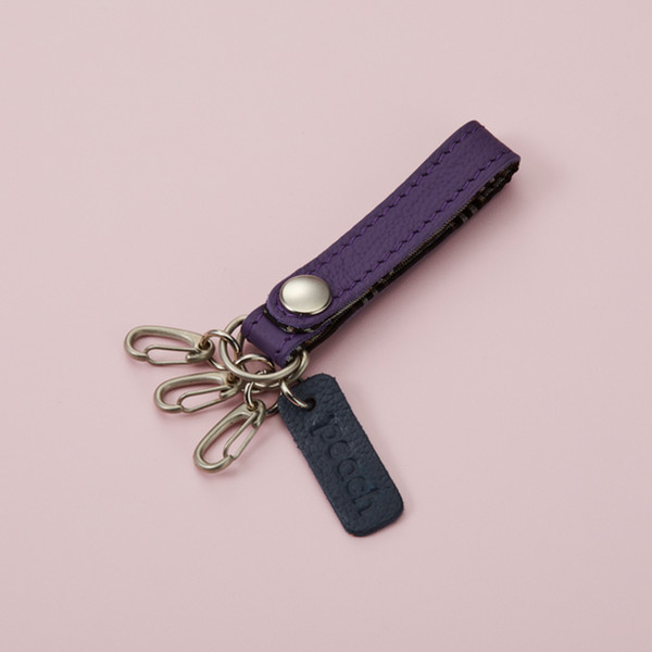 【販売終了】Peach×大島紬　キーホルダー