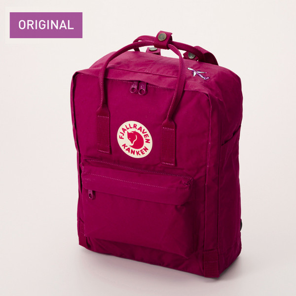 【販売終了】Peach×FJALLRAVEN　kanken　Plum　刺繍つき