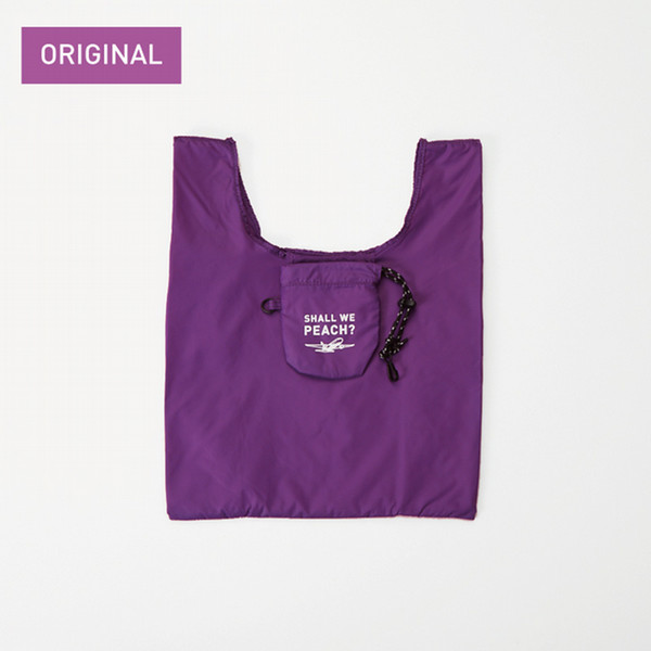 【OUTLET価格】【Peachオリジナル】エコバッグSMALL　パープル