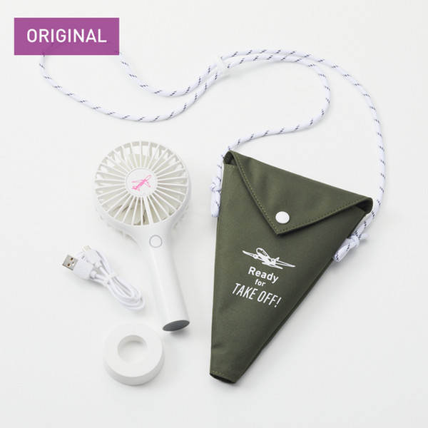 Peach×DAYOUT　ハンディファン　TAKE OFF　アースカーキ