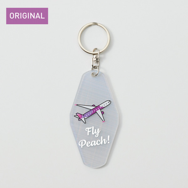 Peachオリジナル　アクリルキーホルダー　Fly Peach!　Sheer