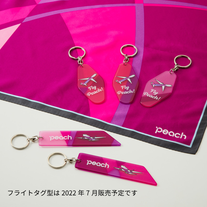 販売終了】Peachオリジナル CAスカーフキーホルダー Fly Peach