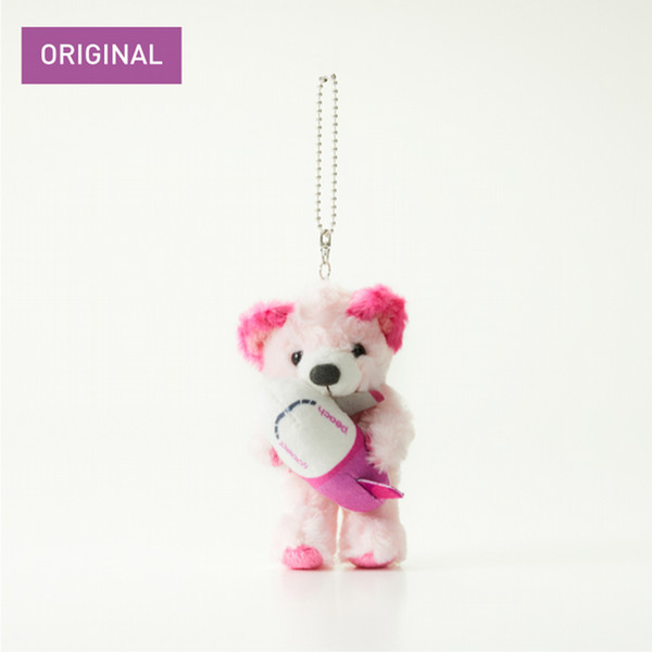 再入荷！【ご当地ベアコラボ】Peachオリジナル　マスコットベア　ピンク