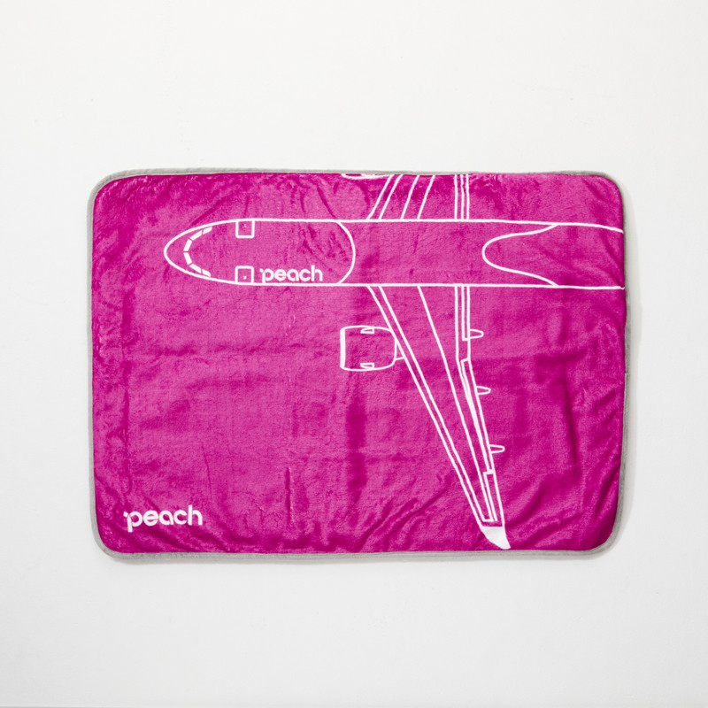 Peach オリジナル クッションブランケット Peach Purpleprint - Peach 