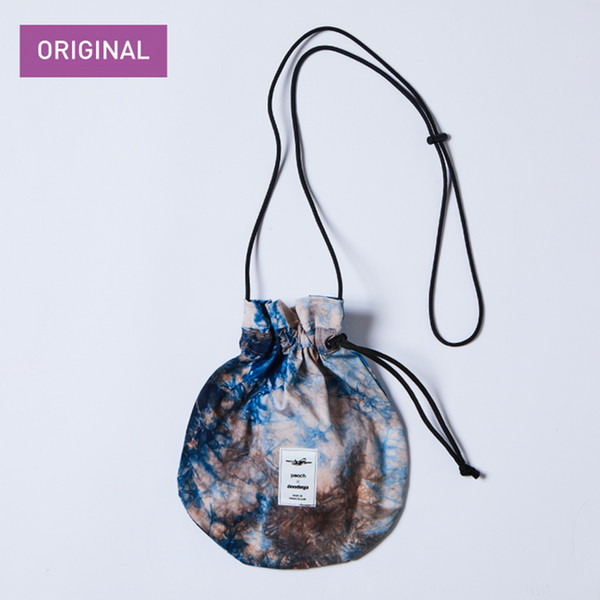 Peach×devadurga　巾着ショルダー　Black