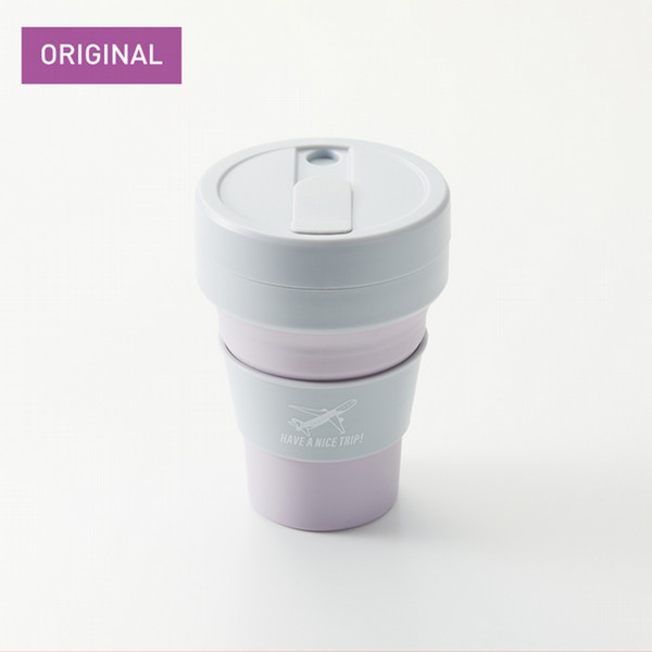 Peachオリジナルプリント入り　Stojo タンブラー ライトグレー