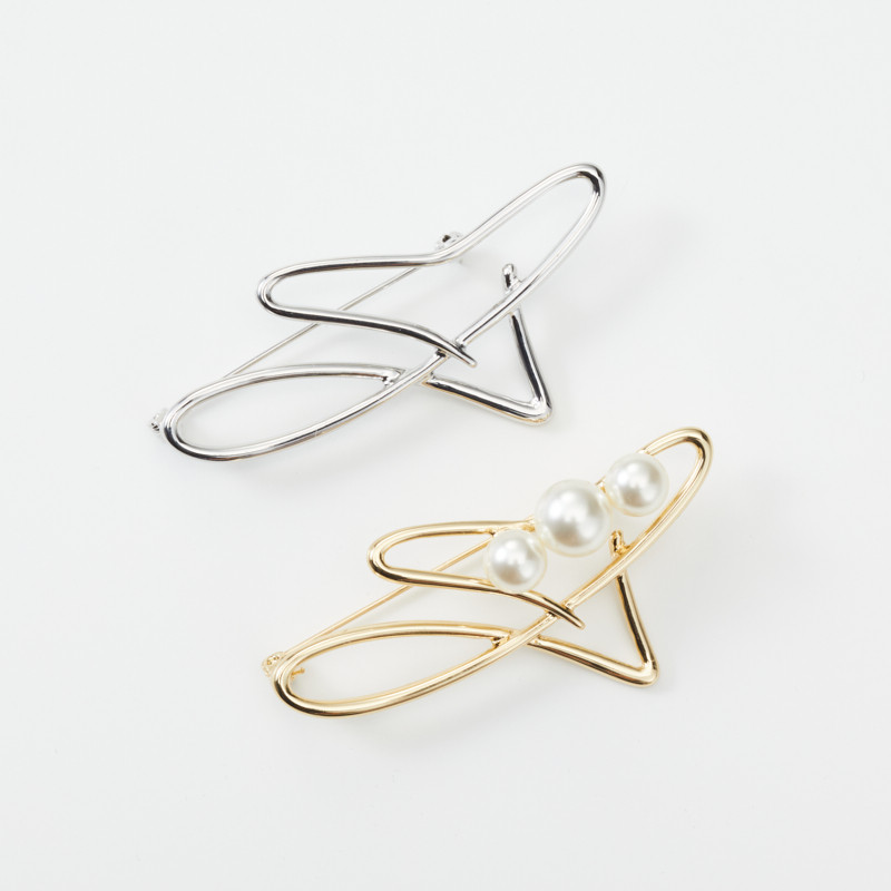 OUTLET価格】Peach×Andemiu ニュアンスメタルブローチ GOLD - Peach