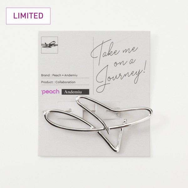 【OUTLET価格】Peach×Andemiu　ニュアンスメタルブローチ　SILVER