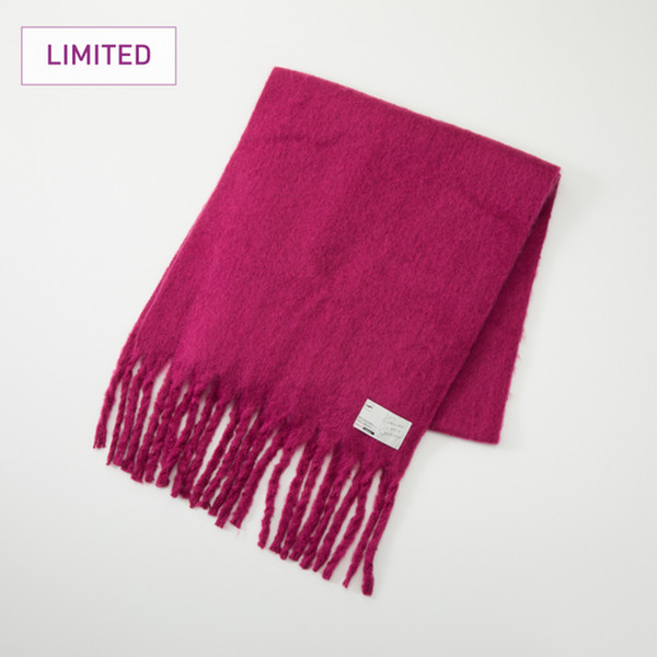 【OUTLET価格】Peach×Andemiu　Wネームストール　Fuchsia