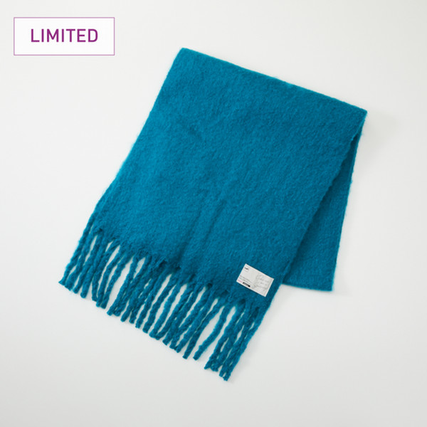 【OUTLET価格】Peach×Andemiu　Wネームストール　Deep Blue