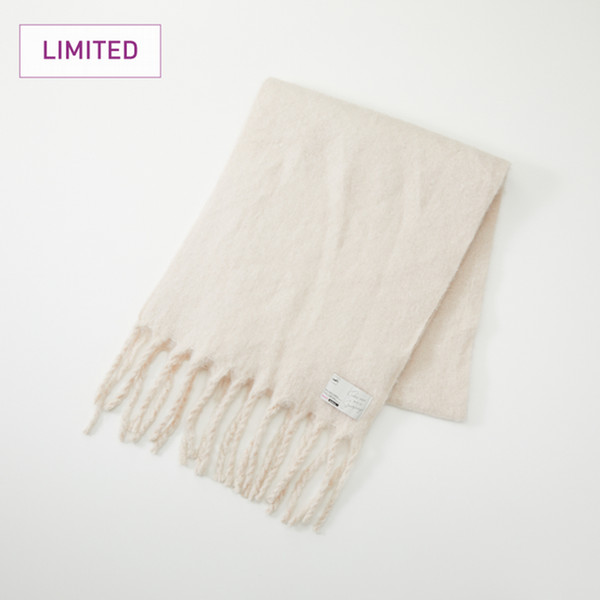 【OUTLET価格】Peach×Andemiu　Wネームストール　Cloud Ivory