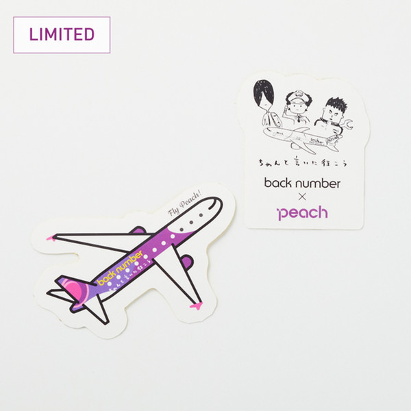 back number×Peach　ステッカーセット　ちゃんと言いに行こう