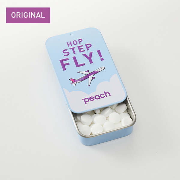 OKINAWAミント缶×Peach　オリジナルミント缶　HOP STEP FLY!（シークヮーサー風味）