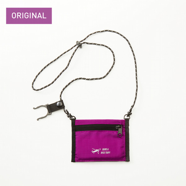 Peachオリジナル　2wayネックウォレット　Purple