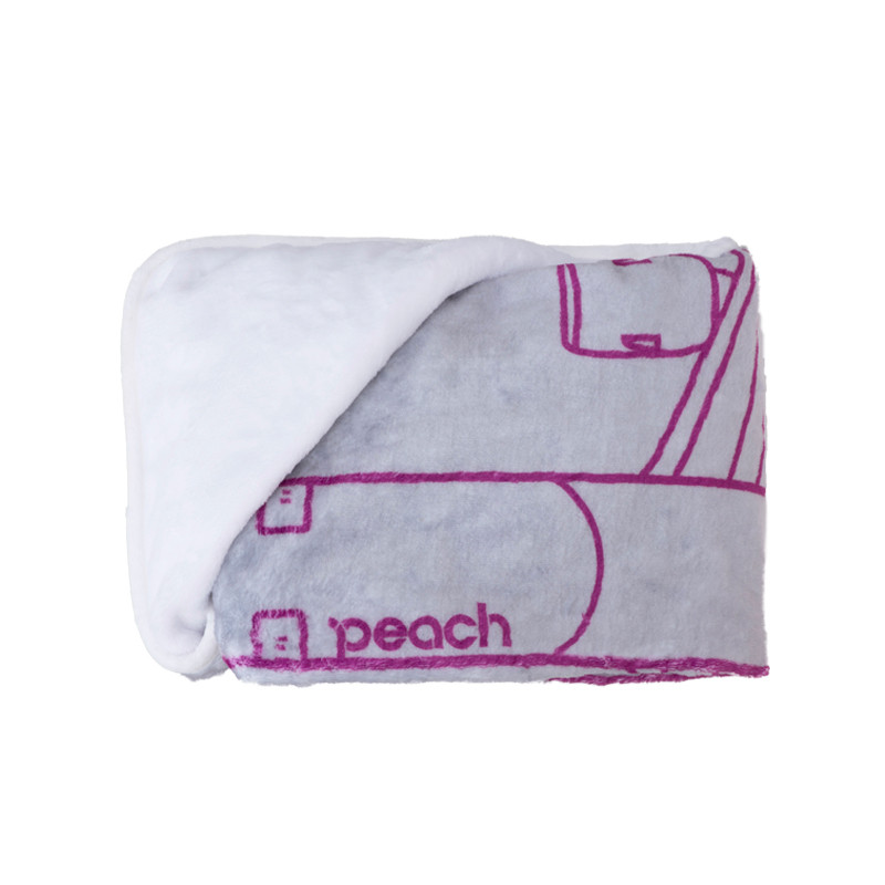 Peachオリジナル クッションブランケット Peach Grayprint - Peach公式