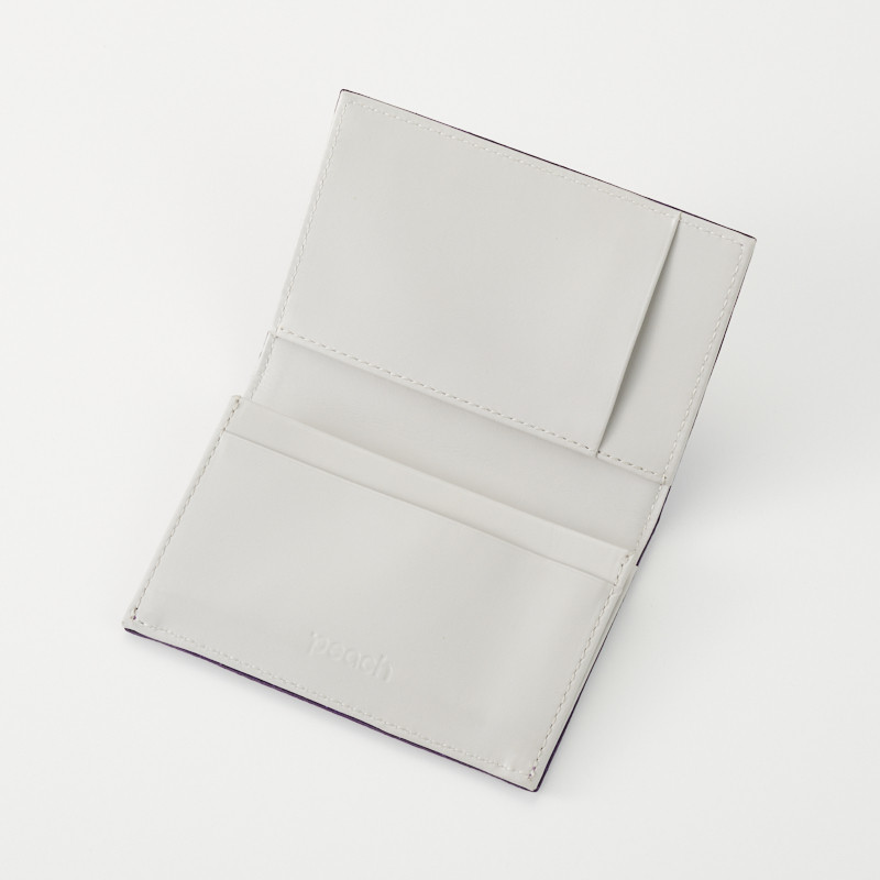 Peachオリジナル シートレザー カードケース パープル - Peach公式