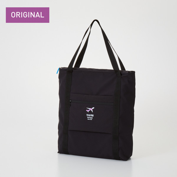 TO&FRO for Peach Carry-on Tote bag Portrait　Black