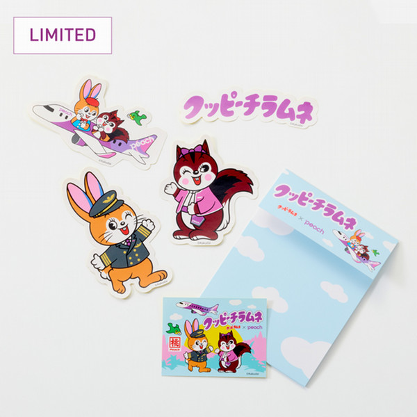 クッピーチラムネ　アソートステッカーセット