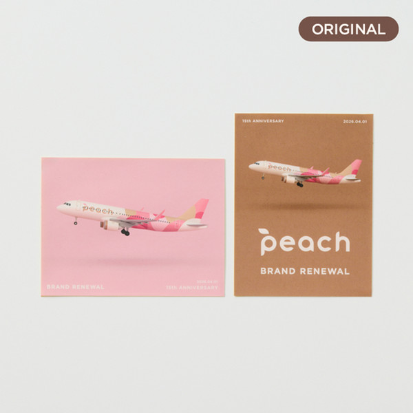 Peachブランドリニューアル 記念ステッカーセット