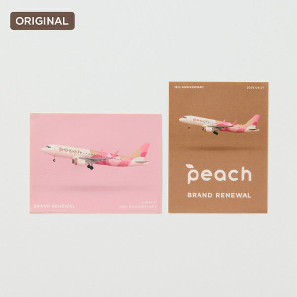 Peachブランドリニューアル 記念ステッカーセット