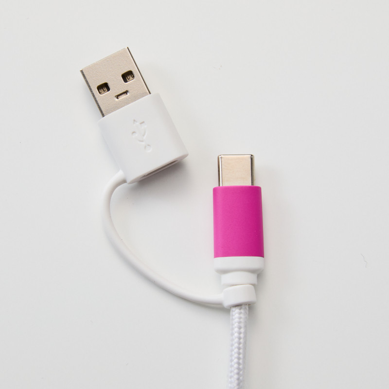 Peachオリジナル 3in1USBケーブル ロング コネクタ付 - Peach公式