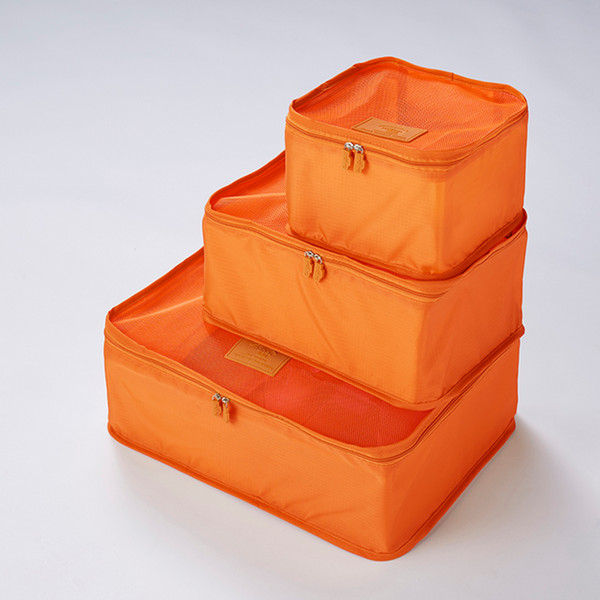 【nahe】トラベルパッキングバッグ 3size pack オレンジ