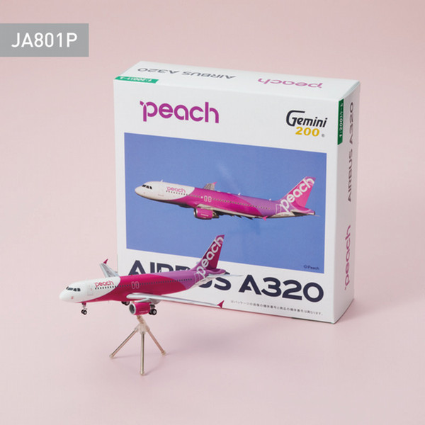 1:400 ダイキャストモデル Peach A320 JA824P - Peach公式オンライン