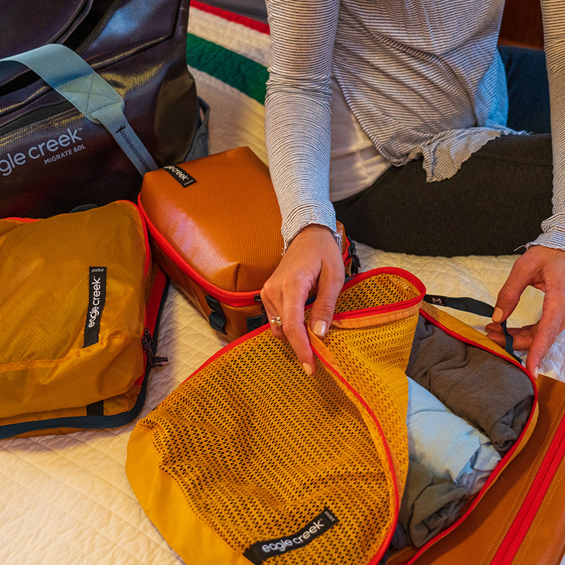 OUTLET価格】EagleCreek pack-it Reveal Cube set Sahara Yellow