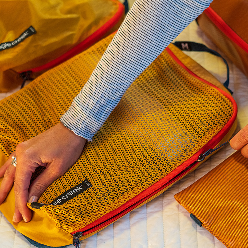 OUTLET価格】EagleCreek pack-it Reveal Cube set Sahara Yellow