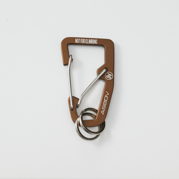 AS2OV DOUBLE CARABINER　CHOCO