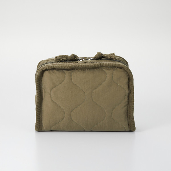 Military Quilt POUCH Lt.OLIVE