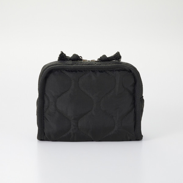 Military Quilt POUCH BLACK