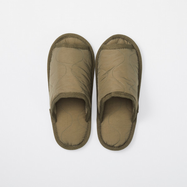 Military Quilt SLIPPER Lt. OLIVE