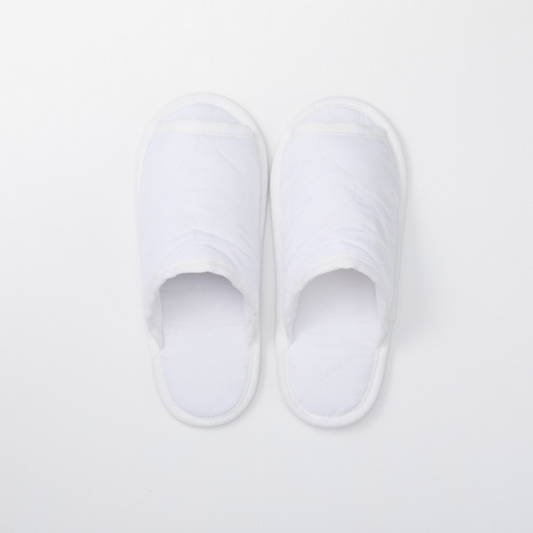 Military Quilt SLIPPER WHITE