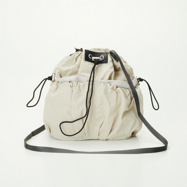 EARTHMADE DRAWSTRING SHOULDER IVORY