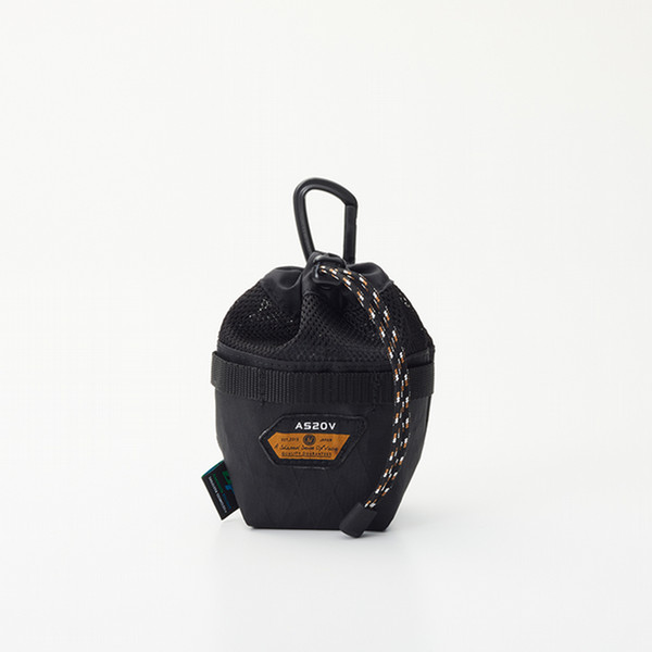 AS2OV　MULTI POUCH 巾着 バッグ X-PAC セイルクロス マルチポーチ　BLACK