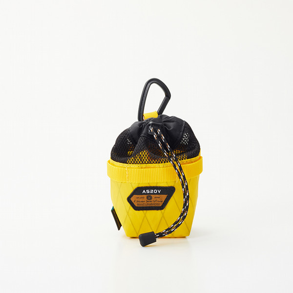 AS2OV　MULTI POUCH 巾着 バッグ X-PAC セイルクロス マルチポーチ　YELLOW