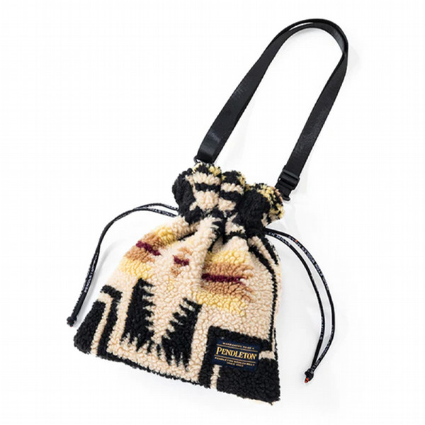 【OUTLET価格】PENDLETON　ボアドローショルダー　ブラック