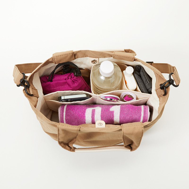 EARTHMADE ROOM TOTE 2WAY SHOULDER BEIGE - Peach公式