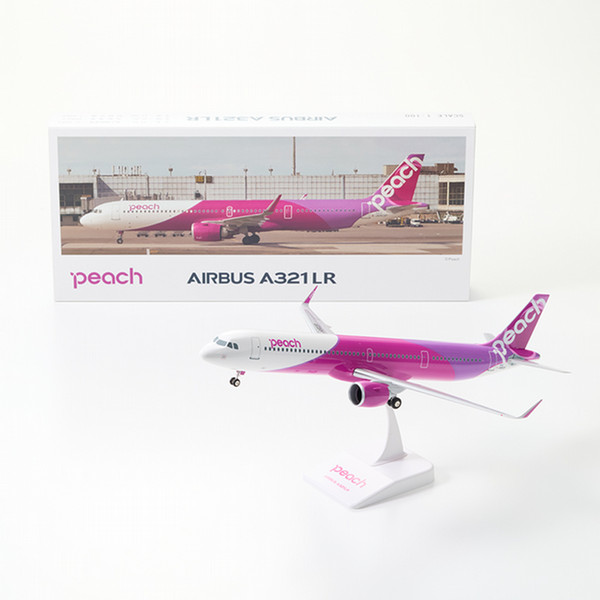 1:100　スケールモデル　Peach A321LR JA903P